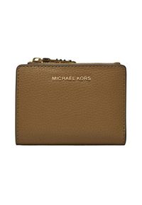 Michael Kors - MICHAEL KORS Brązowy portfel skórzany. Kolor: brązowy. Materiał: skóra #3