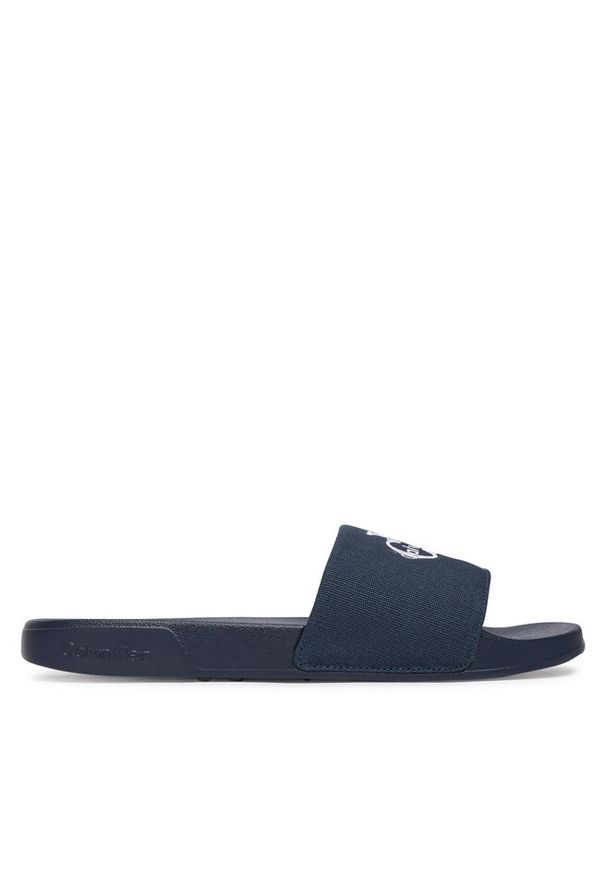 Klapki Calvin Klein. Kolor: niebieski