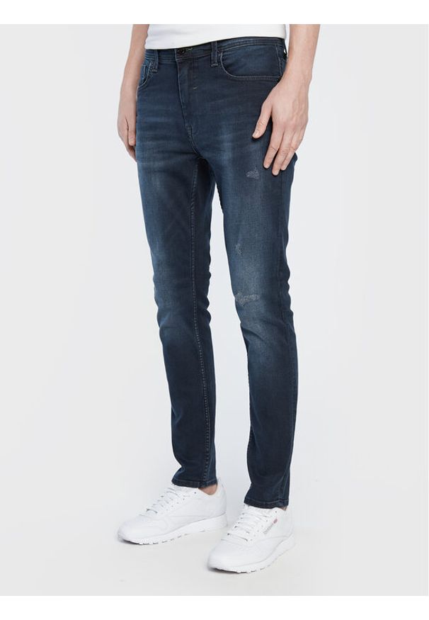 Blend Jeansy Echo 20710666 Granatowy Skinny Fit. Kolor: niebieski