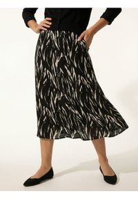 Sinsay - Wiskozowa spódnica midi w abstrakcyjny wzór - wielobarwny. Materiał: wiskoza #1