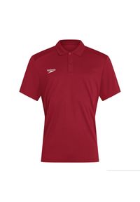 Koszulka T-Shirt męski Speedo Club Dry Polo. Typ kołnierza: polo. Kolor: czerwony
