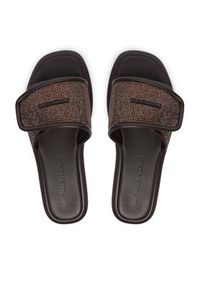 MICHAEL Michael Kors Klapki 40F5SKFA3S Brązowy. Kolor: brązowy. Materiał: skóra #3