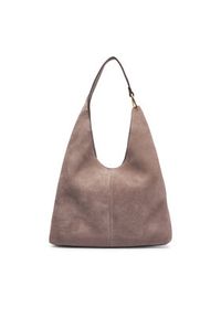 Calvin Klein Torebka Slouchy Suedelarge Shoulder Bag LV04F3690G Brązowy. Kolor: brązowy. Materiał: skórzane, zamszowe #5
