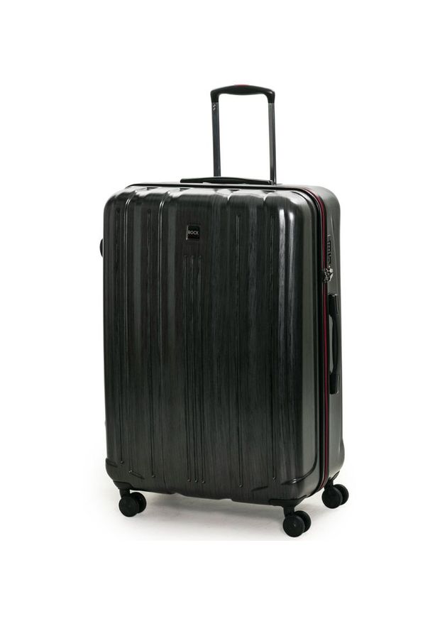 Rock walizka podróżna TR-0201/3-L PC - charcoal. Kolor: czarny. Styl: rockowy
