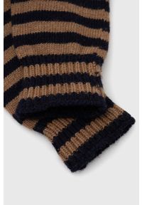 Max Mara Leisure rękawiczki z domieszką wełny kolor brązowy. Kolor: brązowy. Materiał: wełna #2