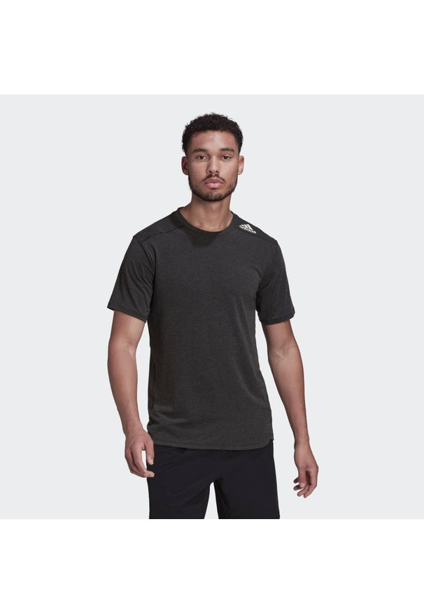 Adidas - Koszulka treningowa męska adidas. Kolor: czarny