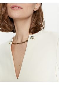 TwinSet - TWINSET Sukienka koktajlowa 241TP2292 Écru Straight Fit. Materiał: syntetyk. Styl: wizytowy #2