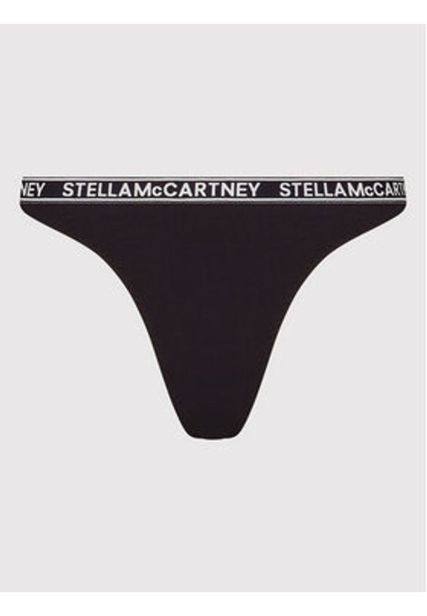 Stella McCartney Stringi Ivy Chatting S6L290780.00112 Czarny. Kolor: czarny. Materiał: bawełna