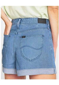 Lee - LEE RELAXED SHORT DAMSKIE SHORTY JEANSOWE L31KLRLK. Materiał: jeans #4