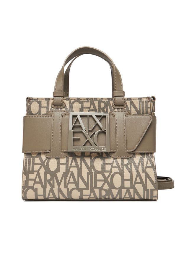 Torebka Armani Exchange. Kolor: beżowy