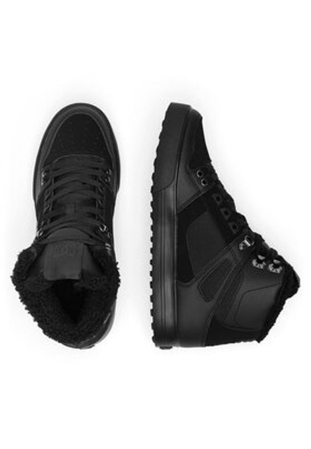DC Sneakersy PURE HIGH-TOP WC WNT ADYS400047-3BK Czarny. Kolor: czarny. Materiał: nubuk, skóra