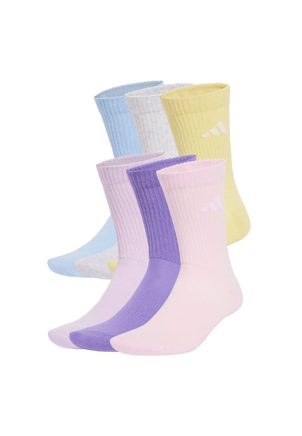 Adidas - Skarpety Cushioned Crew 6 Pairs. Kolor: wielokolorowy, różowy, niebieski, fioletowy