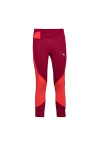 Diadora - Legginsy damskie DIADORA L. 6/8 TIGHTS. Kolor: czerwony