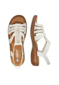 Rieker Sandały 62809-60 Biały. Kolor: biały. Materiał: syntetyk #6