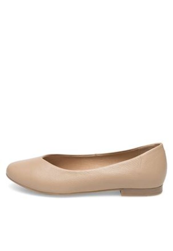 Lasocki Baleriny EST-RUMBA-02 Beżowy. Kolor: beżowy. Materiał: skóra