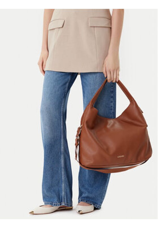 Liu Jo Torebka Esc L Hobo AF5057 E0058 Brązowy. Kolor: brązowy. Materiał: skórzane