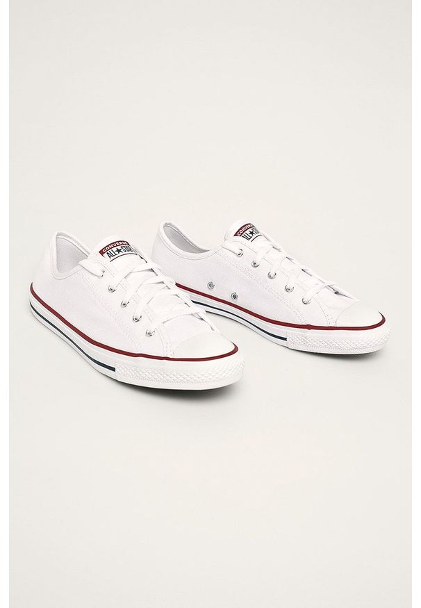 Converse - Tenisówki. Nosek buta: okrągły. Kolor: biały. Materiał: guma