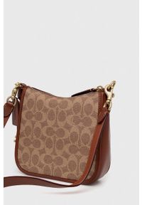 Coach torebka Chaise Crossbody 19 kolor brązowy. Kolor: brązowy. Dodatki: z breloczkiem #2