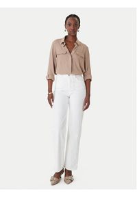 Marella Jeansy 2613181024 Biały Wide Leg. Kolor: biały #2