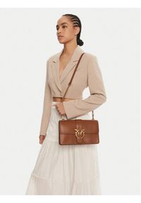 Pinko - PINKO Torebka Love One Classic ST.CL Al 25-26 PLTT 105857 A0F1 Brązowy. Kolor: brązowy. Materiał: skórzane #1