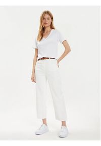 Brave Soul T-Shirt LTS-627SONNYWH Biały Relaxed Fit. Kolor: biały. Materiał: bawełna