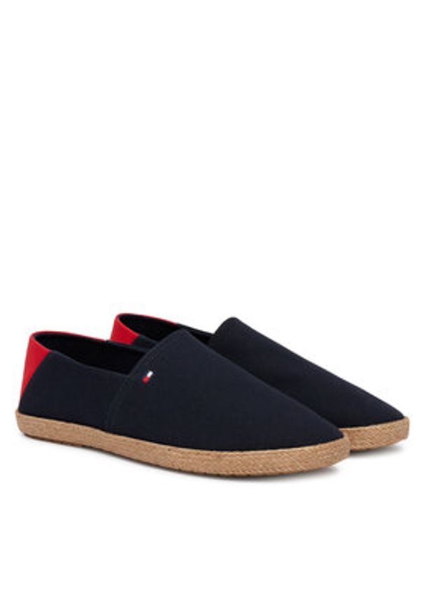 TOMMY HILFIGER - Tommy Hilfiger Espadryle Core Hilfiger Espadrille Textile FM0FM05792 Granatowy. Kolor: niebieski. Materiał: materiał