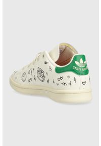 adidas Originals sneakersy dziecięce Stan Smith kolor biały. Nosek buta: okrągły. Zapięcie: sznurówki. Kolor: biały. Materiał: guma. Model: Adidas Stan Smith #4