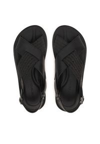 Emporio Armani Sandały EM004323 AF25617 MC012 Czarny. Kolor: czarny. Materiał: skóra #5