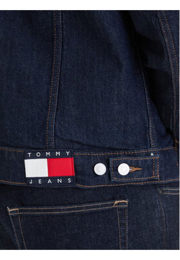 Tommy Jeans Kurtka jeansowa Ryan DM0DM22984 Granatowy Regular Fit. Kolor: niebieski. Materiał: bawełna