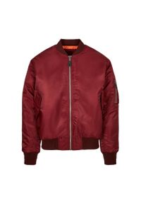 BUILD YOUR BRAND - Męska Kurtka Bomber MA1. Kolor: czerwony, wielokolorowy, brązowy