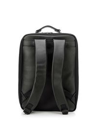 Wittchen - Męski plecak na laptopa 13/14” z gładką kieszenią. Kolor: czarny. Materiał: skóra ekologiczna. Wzór: gładki. Styl: elegancki, casual, klasyczny, biznesowy #3
