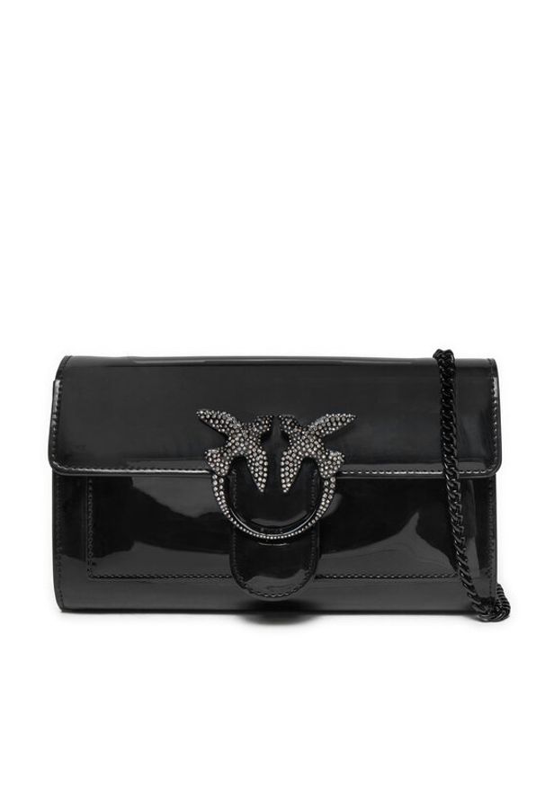 Pinko - PINKO Torebka Love One Wallet C. AI 24-25 PLTT 100062 A20G Czarny. Kolor: czarny. Materiał: skórzane, lakierowane