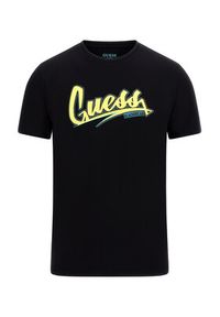 Guess T-Shirt Logo F3GI10 J1314 Czarny Slim Fit. Kolor: czarny. Materiał: bawełna #5