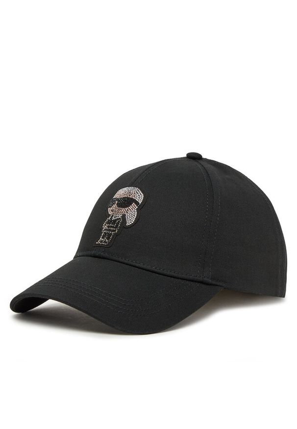 Karl Lagerfeld - Czapka z daszkiem KARL LAGERFELD. Kolor: czarny