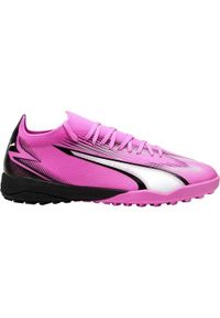 Buty piłkarskie męskie Puma Ultra Match Tt. Zapięcie: sznurówki. Kolor: różowy, czarny, wielokolorowy, biały. Materiał: syntetyk, materiał, tkanina. Szerokość cholewki: normalna. Sport: piłka nożna #1