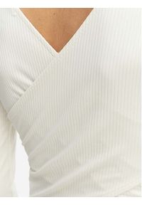 Roxy Longsleeve ERJKT04364 Biały Slim Fit. Kolor: biały. Długość rękawa: długi rękaw #4