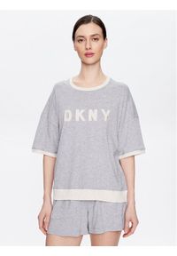 DKNY Piżama YI3919259 Szary Regular Fit. Kolor: szary. Materiał: bawełna #1