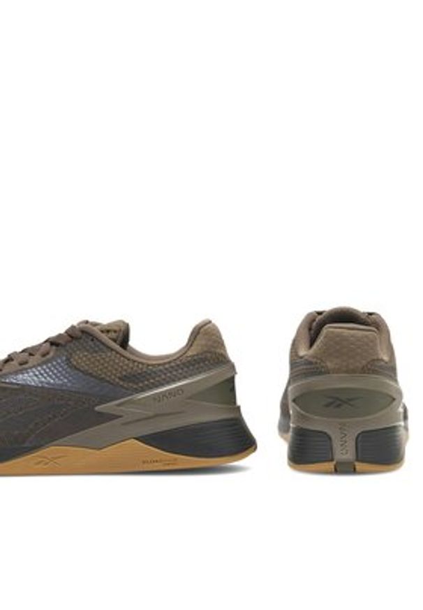 Reebok Sneakersy 100033785-W Brązowy. Kolor: brązowy. Materiał: materiał, mesh