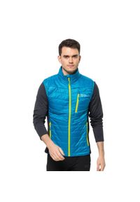 Bezrękawnik turystyczny męski Jack Wolfskin Routeburn Pro Ins. Kolor: niebieski. Długość rękawa: bez rękawów. Sport: turystyka piesza