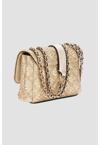 Guess - GUESS Złota kopertówka damska Giully Mini 2. Kolor: złoty. Styl: wizytowy, casual, elegancki #6