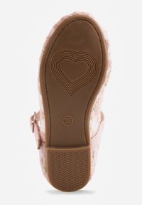 Born2be - Różowe Siateczkowe Balerinki z Paskiem z Klamerką Zdobione Kwiatowym Haftem Canlea. Okazja: na spacer, na co dzień, na uczelnię, na imprezę. Zapięcie: pasek. Kolor: różowy. Materiał: jeans. Wzór: aplikacja, haft, kwiaty. Styl: casual #3