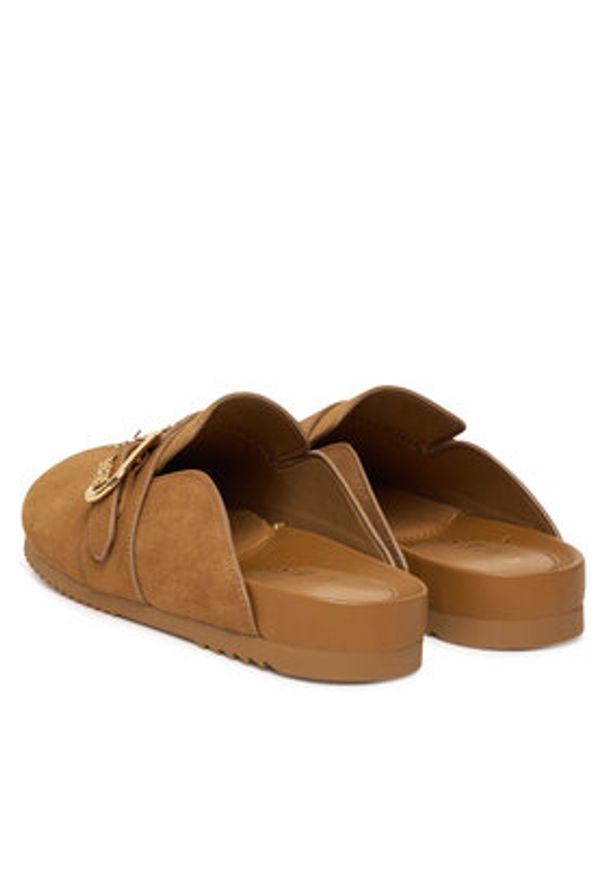 Guess Klapki FLPGAL ESU06 Brązowy. Kolor: brązowy. Materiał: materiał