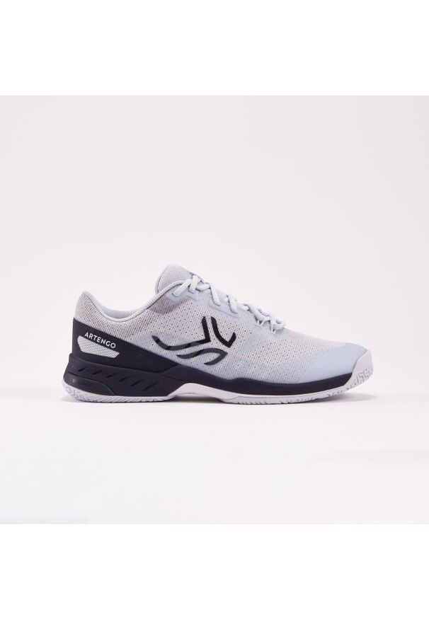 ARTENGO - Buty do tenisa męskie Artengo Fast na każdą nawierzchnię. Kolor: szary, niebieski, wielokolorowy. Szerokość cholewki: normalna. Sport: tenis