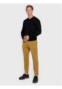 Calvin Klein Sweter Superior K10K110423 Czarny Regular Fit. Kolor: czarny. Materiał: wełna #3