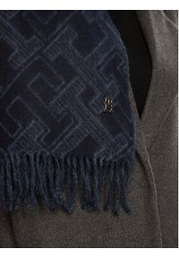 TOMMY HILFIGER - Tommy Hilfiger Szalik AW0AW16650 Granatowy. Kolor: niebieski. Materiał: wełna, materiał #3