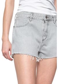 Wrangler - DAMSKIE SPODENKI WRANGLER BOYFRIEND SHORT ICY GREY W29KRJ28C 112128579. Materiał: jeans #5