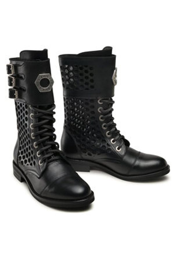 Rage Age Trzewiki RA-16-03-000132 Czarny. Kolor: czarny. Materiał: skóra