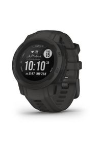 GARMIN - Garmin Instinct 2S z czujnikiem tętna HRM Elevate (grafitowy / grafitowy pasek). Rodzaj zegarka: cyfrowe. Kolor: szary. Materiał: włókno. Styl: retro, sportowy, casual, młodzieżowy