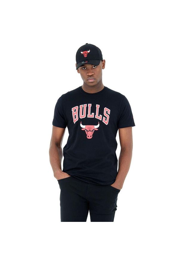New Era - Koszulka Chicago Bulls. Kolor: wielokolorowy, czarny, czerwony. Sport: koszykówka