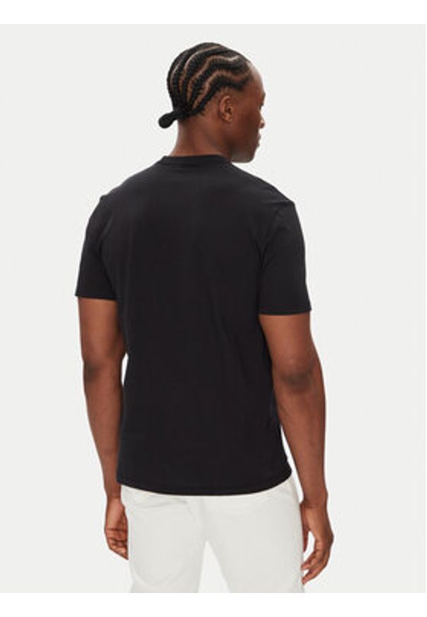 Calvin Klein Jeans T-Shirt Center Monogram LV04RC857G Czarny Regular Fit. Kolor: czarny. Materiał: bawełna
